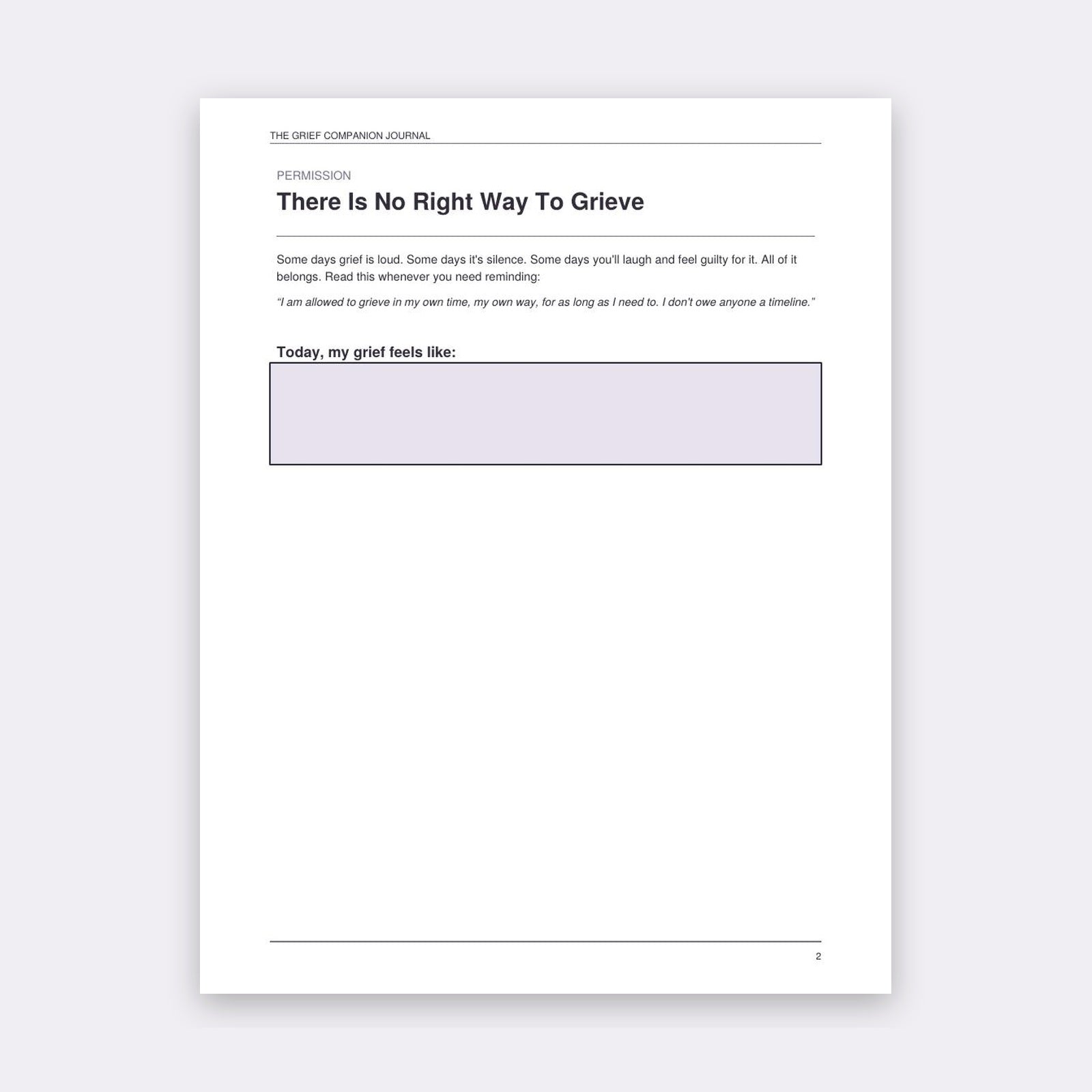 The Grief Companion Journal | Printable Grief Support Journal for Loss | Memory Pages + Gentle Prompts | Instant Download PDF