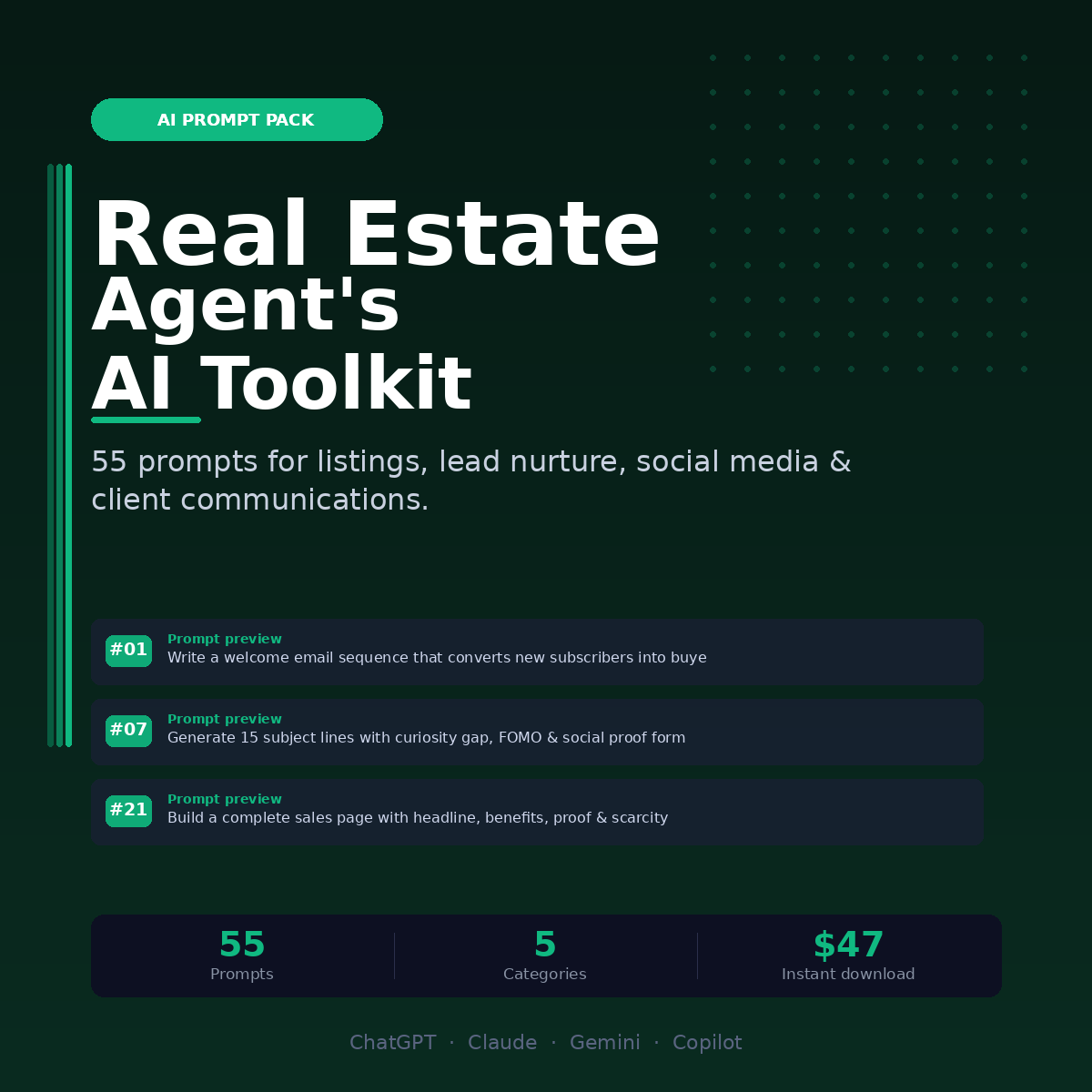 Real Estate Agent's Toolkit — 55 Done-For-You Prompts